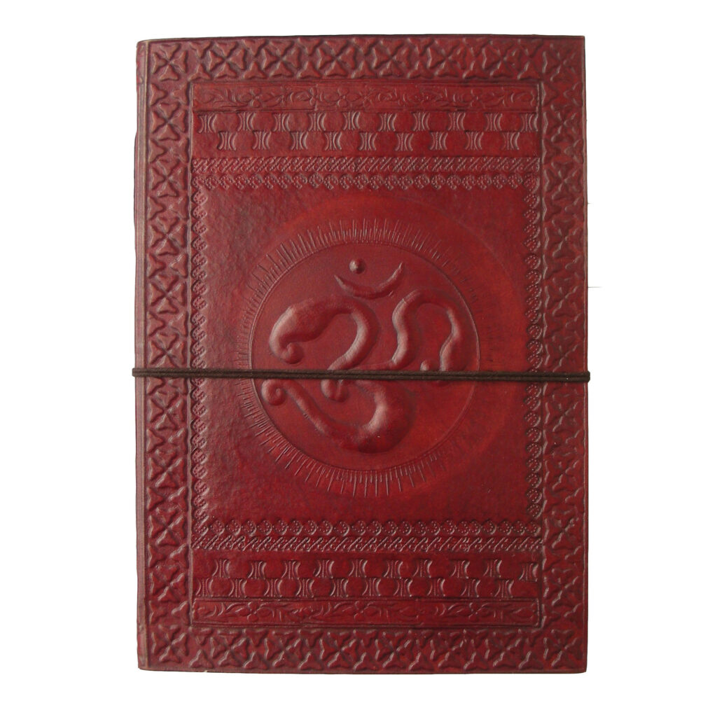 Large Leather Journal - Om