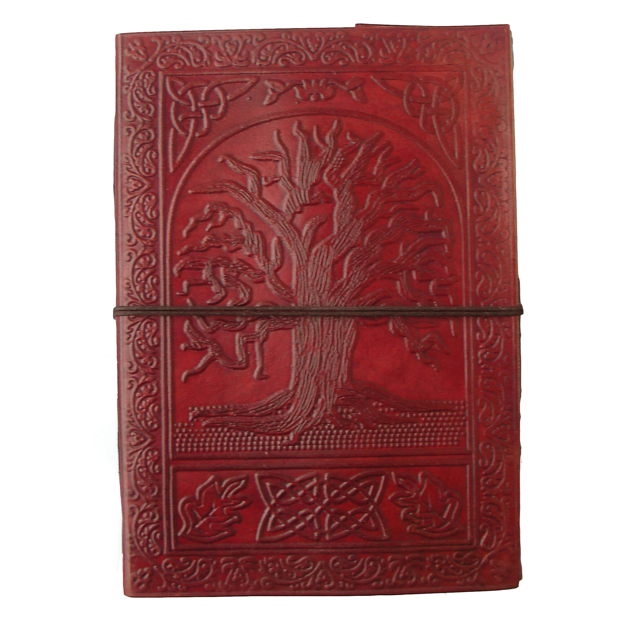Large Leather Journal - Tree of Life - ILLUMINATION MANDALAS