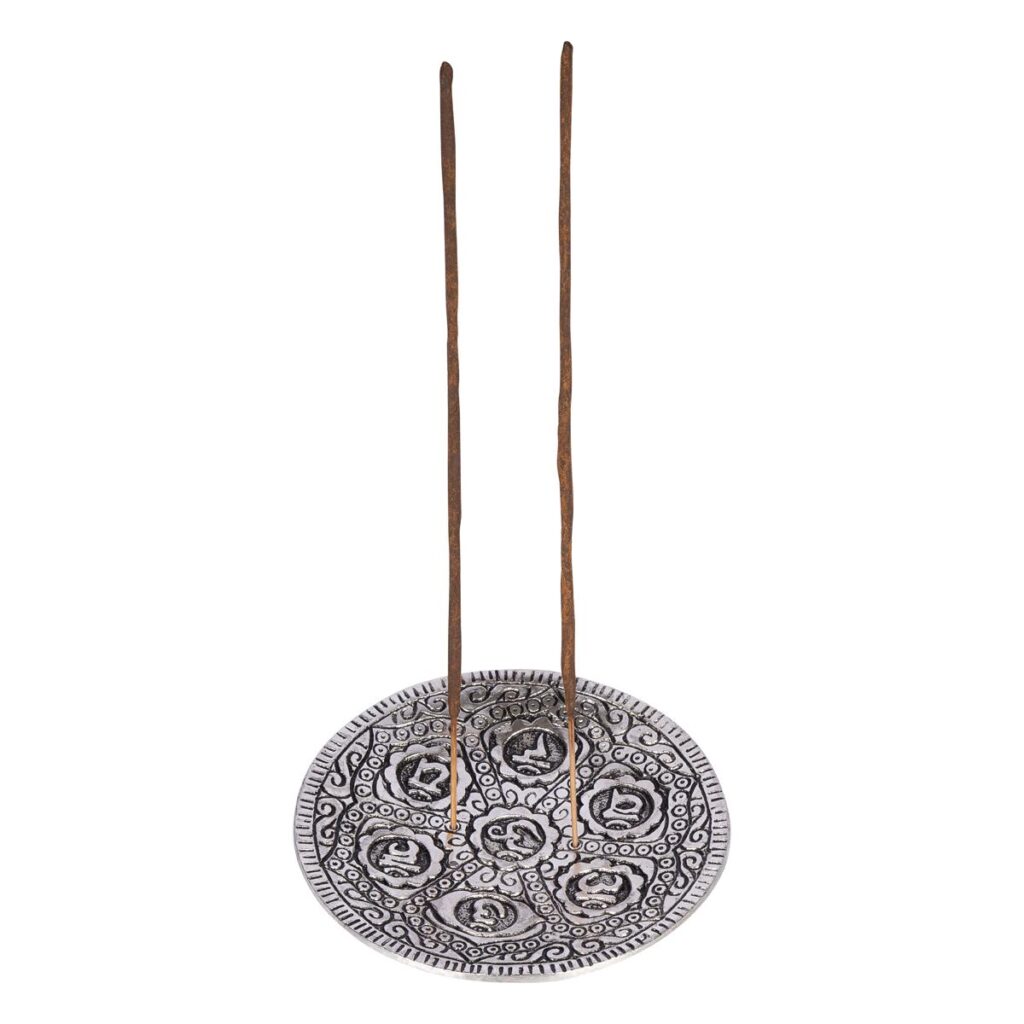 Silver Chakra Incense Burner