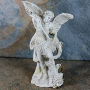 Archangel Michael Statue Cream