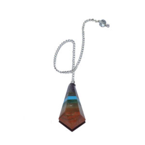 Crystal Pendulum - Agate Seven Chakra Faceted