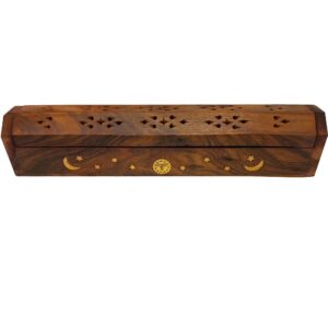 Sheesham Sun & Moon Incense Box
