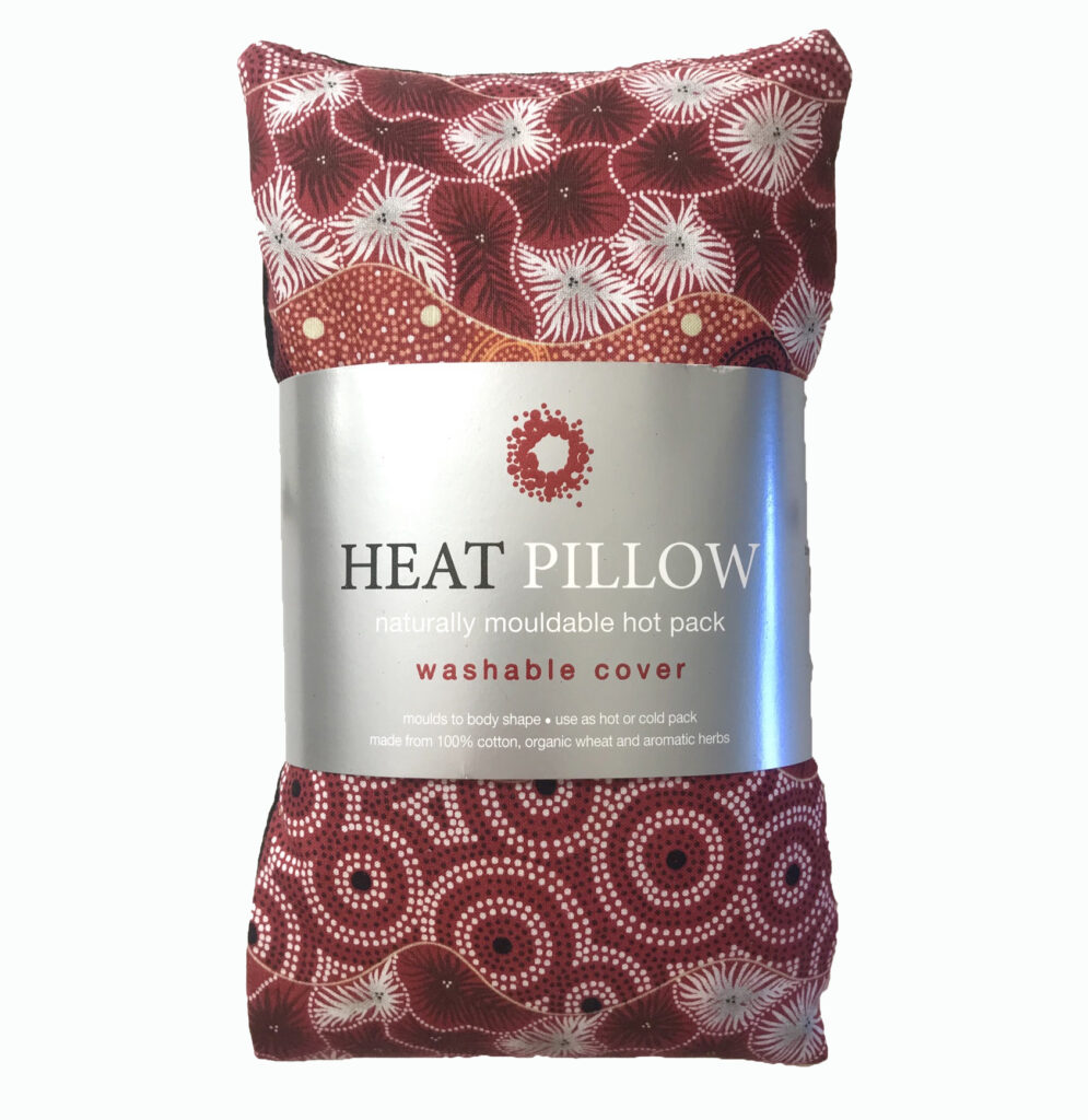 Heat Pillow - Wild Seed & Waterhole by Tanya Price Nangala
