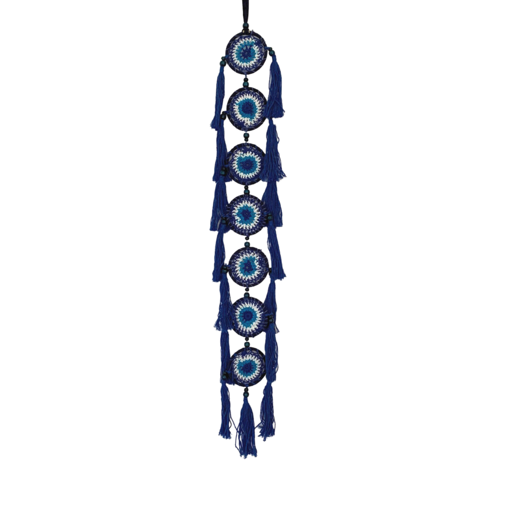 Macrame Blue Eye Dreamcatcher String