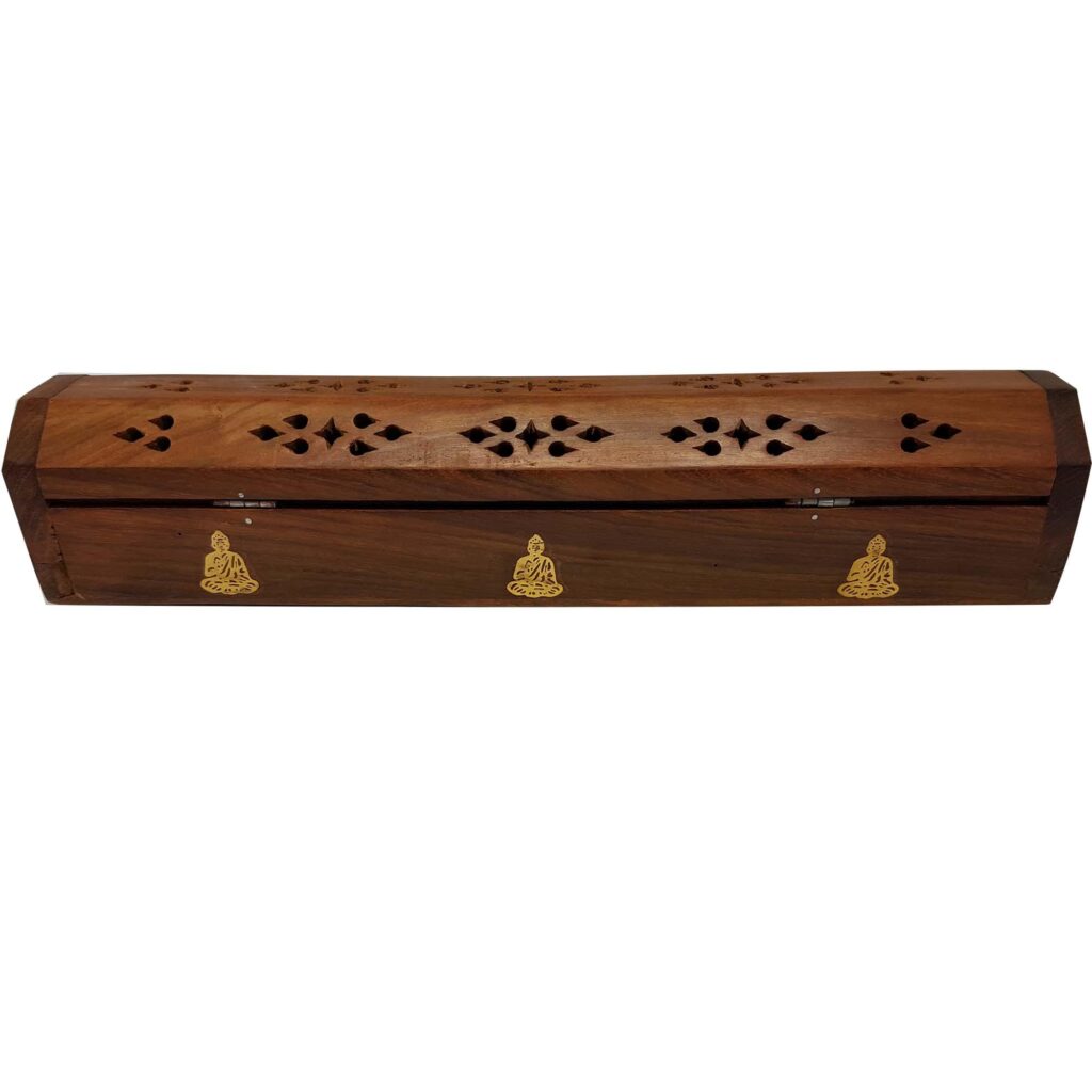 Sheesham Buddha Incense Box