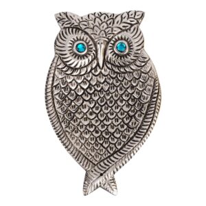 Silver Owl Incense Burner