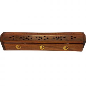 Wooden Incense Box Yin Yang Inlay