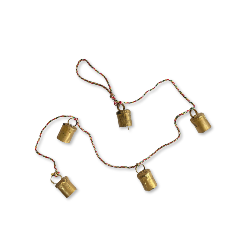 Iron 5 Cow Bell Multi Coloured String