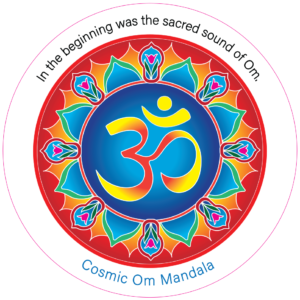 Unpackaged Harmony Magnet - Cosmic Om Mandala