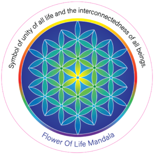 Unpackaged Harmony Magnet - Flower of Life Mandala