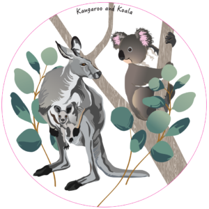 Unpackaged Nature Magnet - Kangaroo & Koala