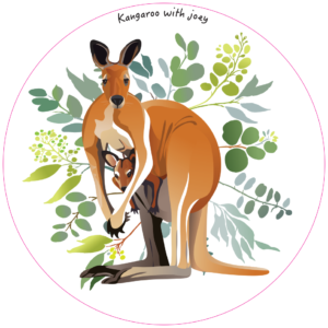 Unpackaged Nature Magnet - Kangaroo & Joey