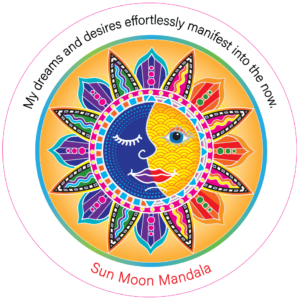 Unpackaged Harmony Magnet - Sun Moon Mandala