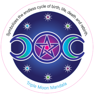 Unpackaged Harmony Magnet - Triple Moon Mandala