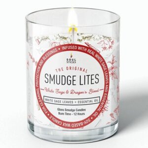 Smudge Soy Glass Votive Candle - White Sage & Dragons Blood