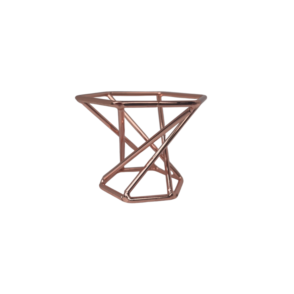 Geometric Sphere Stand - Rose Gold
