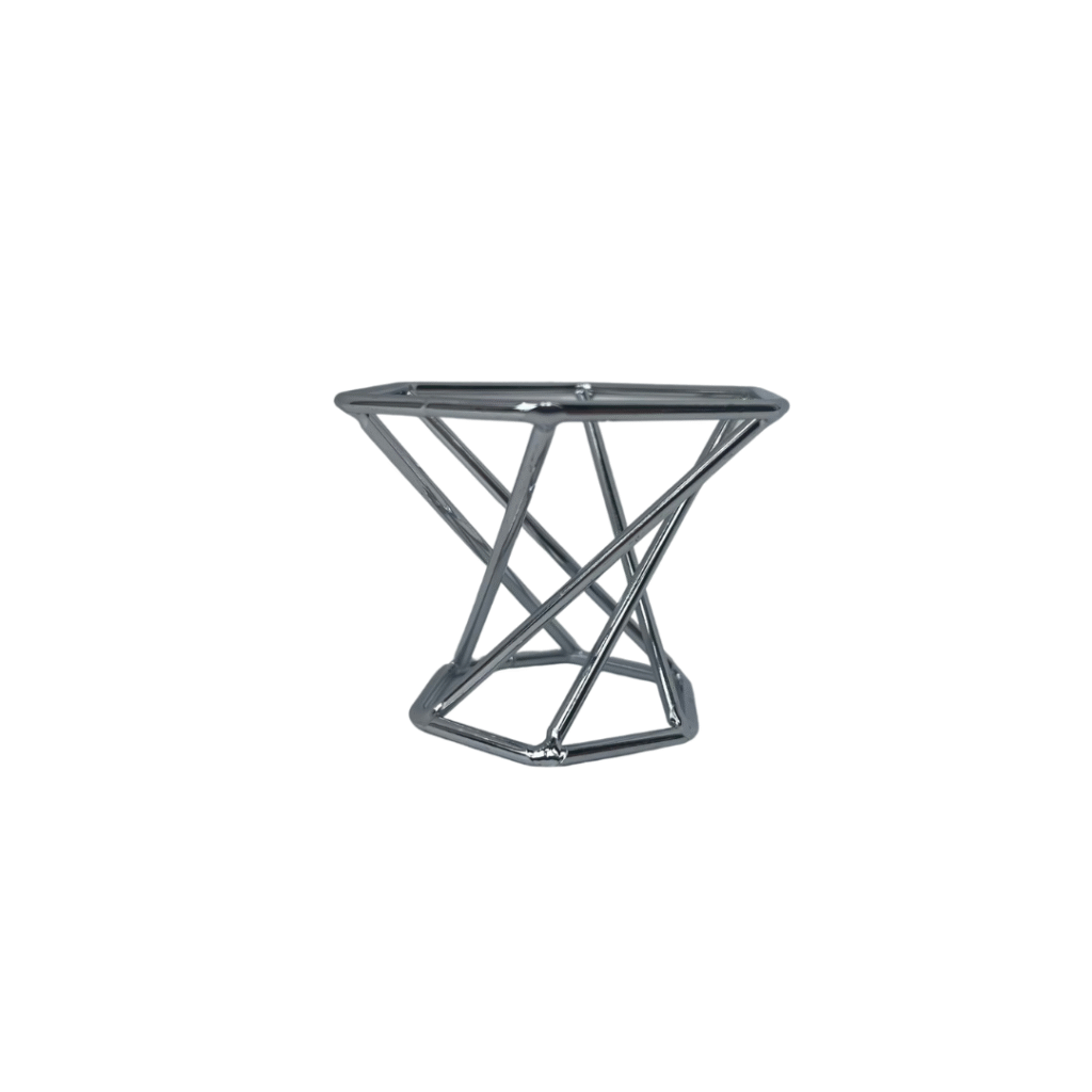 Geometric Sphere Stand - Silver