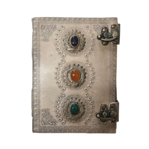 Medium Leather Journal - Antique 3 Stone with Clasp