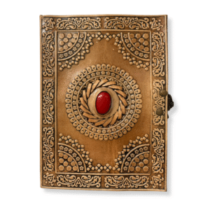 Medium Leather Journal - 1 Stone Antique with Clasp