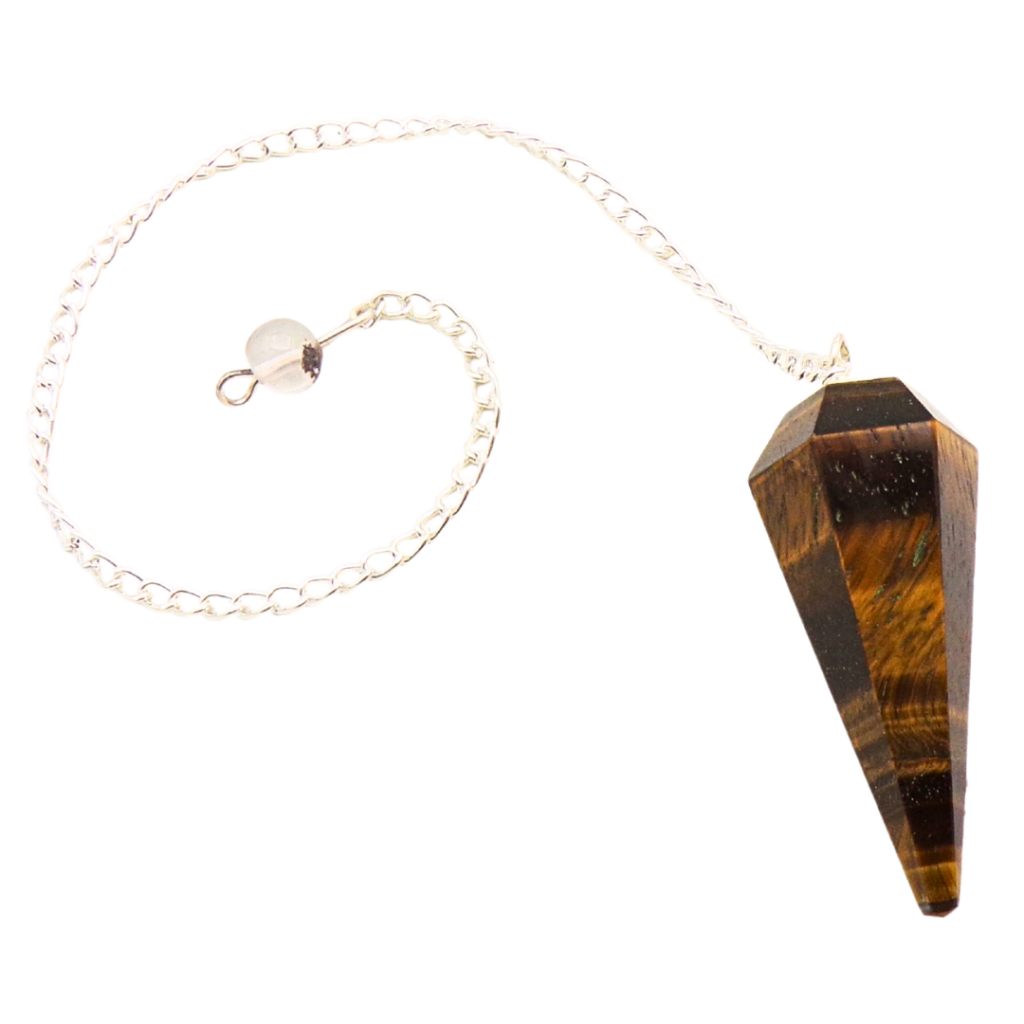 Crystal Pendulum - Tigers Eye Faceted