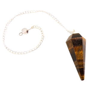 Crystal Pendulum - Tigers Eye Faceted