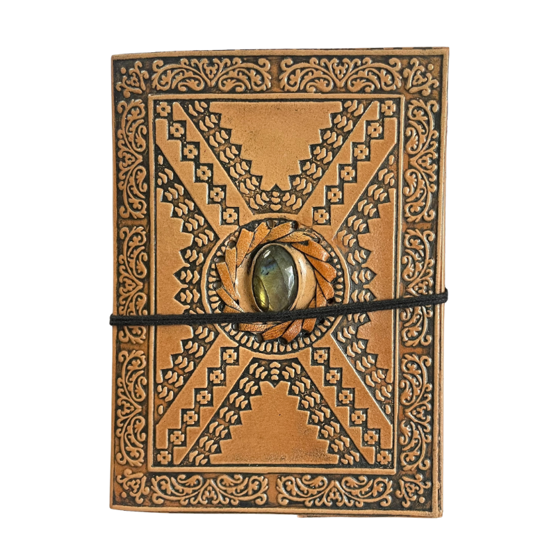 Medium Leather Journal - 1 Stone Antique