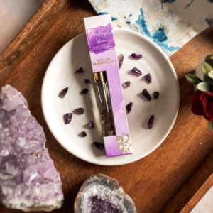 Song of India Crystal Perfume - Amethyst w/Palo Santo & Sandalwood