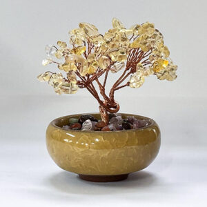 Crystal Bonsai Tree - Citrine