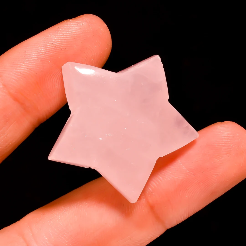 Crystal Star 25mm - Rose Quartz