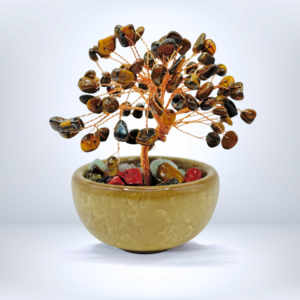 Crystal Bonsai Tree - Tigers Eye