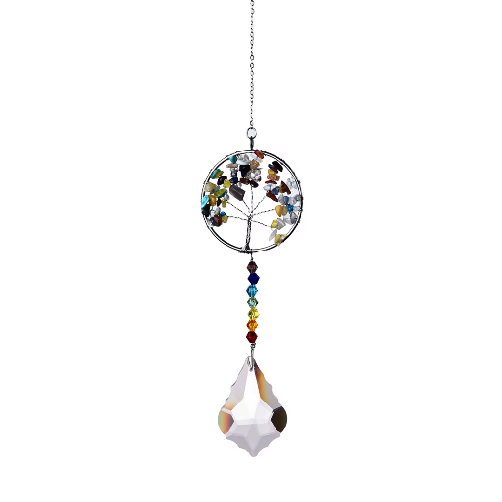 Hanging Crystal Rainbow Maker - Chakra Tree
