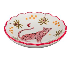Ceramic Trinket Plate - Leopard
