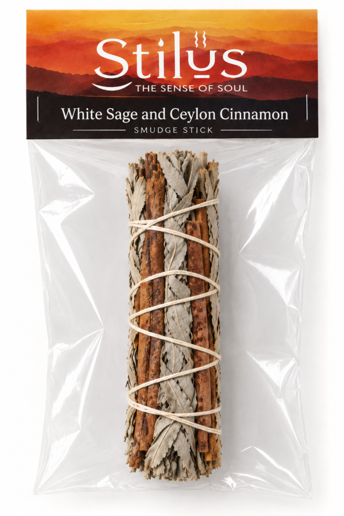 White Sage Smudge - Cinnamon 10cm - Bagged