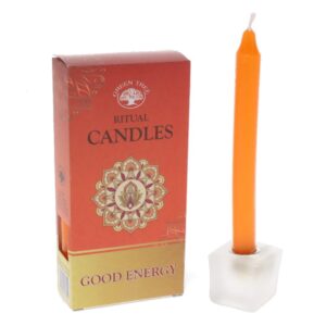 Green Tree Ritual Candles - Good Energy 10pk