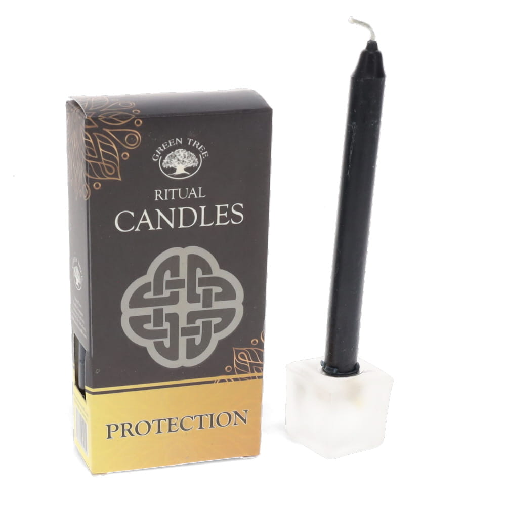 Green Tree Ritual Candles - Protection 10pk