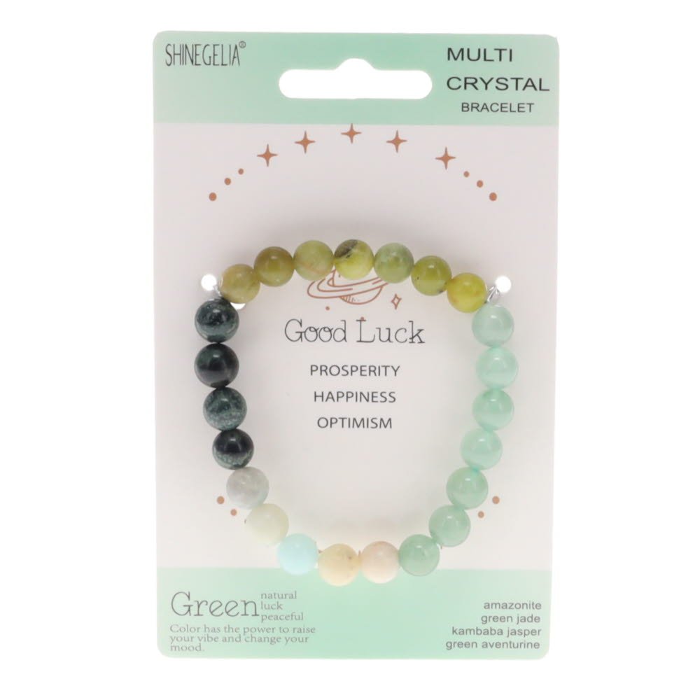 Multi Crystal Bracelet - Good Luck