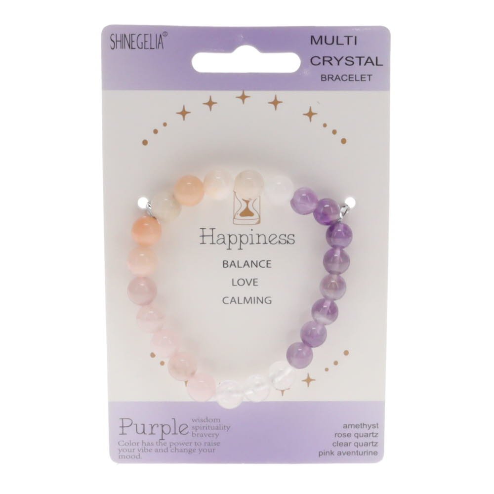 Multi Crystal Bracelet - Happiness