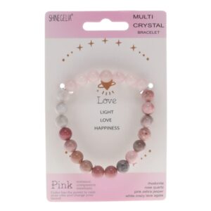 Multi Crystal Bracelet - Love