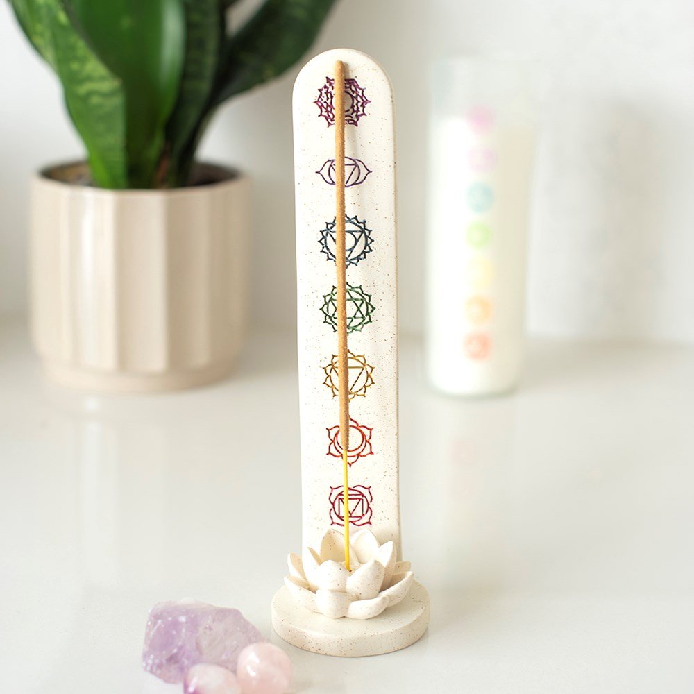 Resin Chakra Lotus Incense Burner